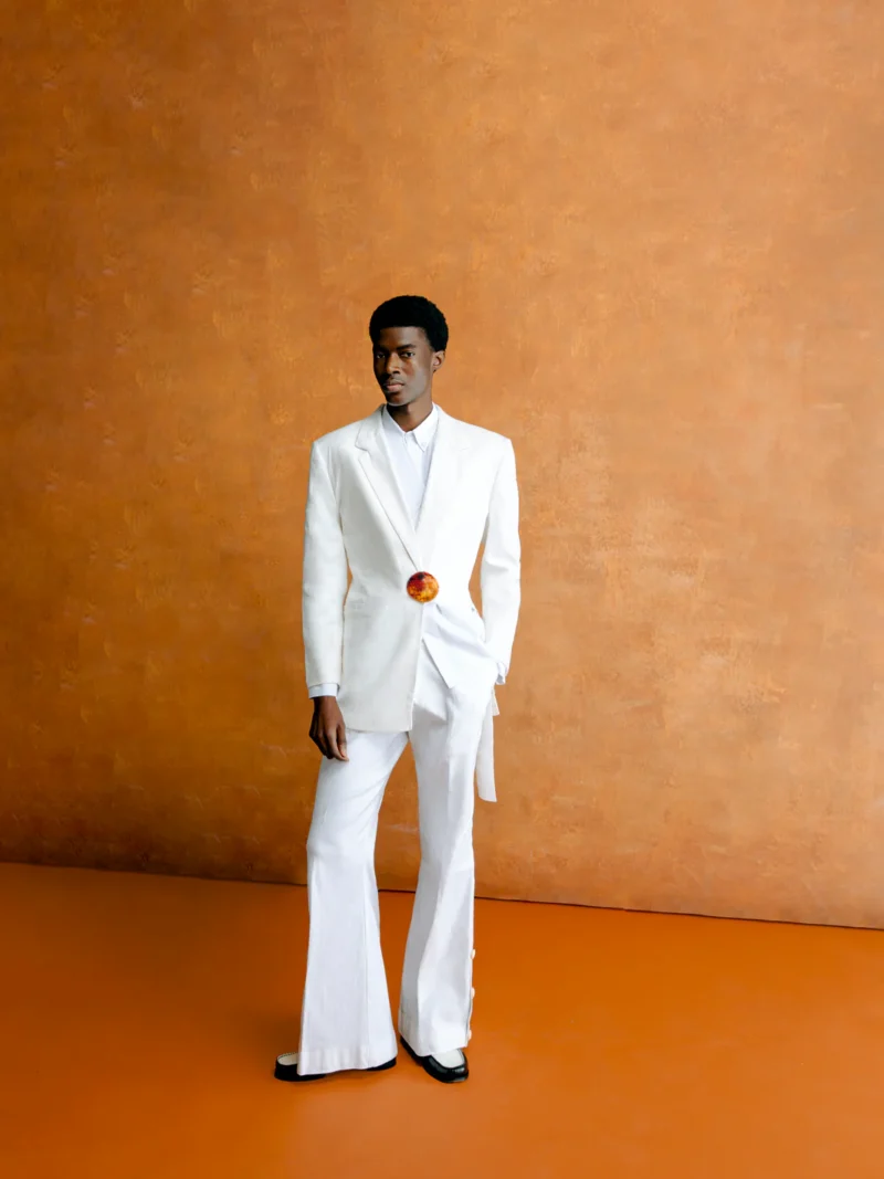 Biodun button side pants