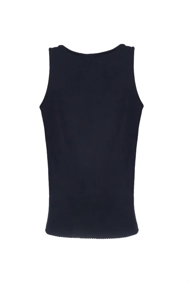 Casj Sleeveless Small Face Print Vest