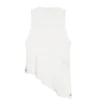 Casj Sleeveless Asymmetric Face Vest