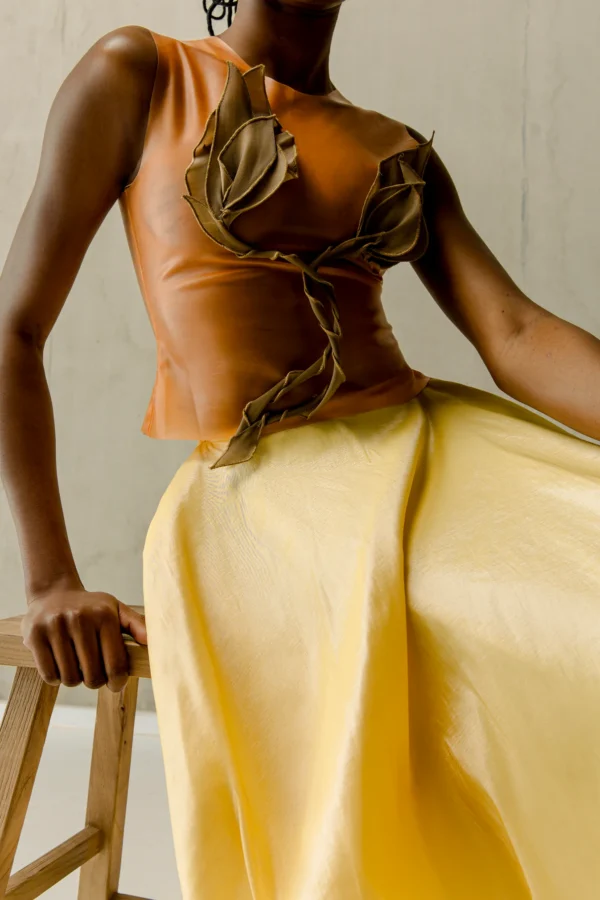 Beatrice midi puff skirt